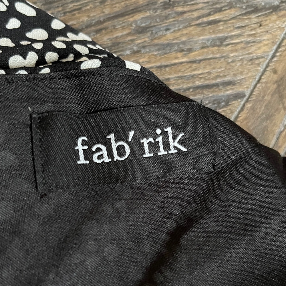 Fab’rik Black and White Spaghetti Strap Romper  Medium - Picture 2 of 5